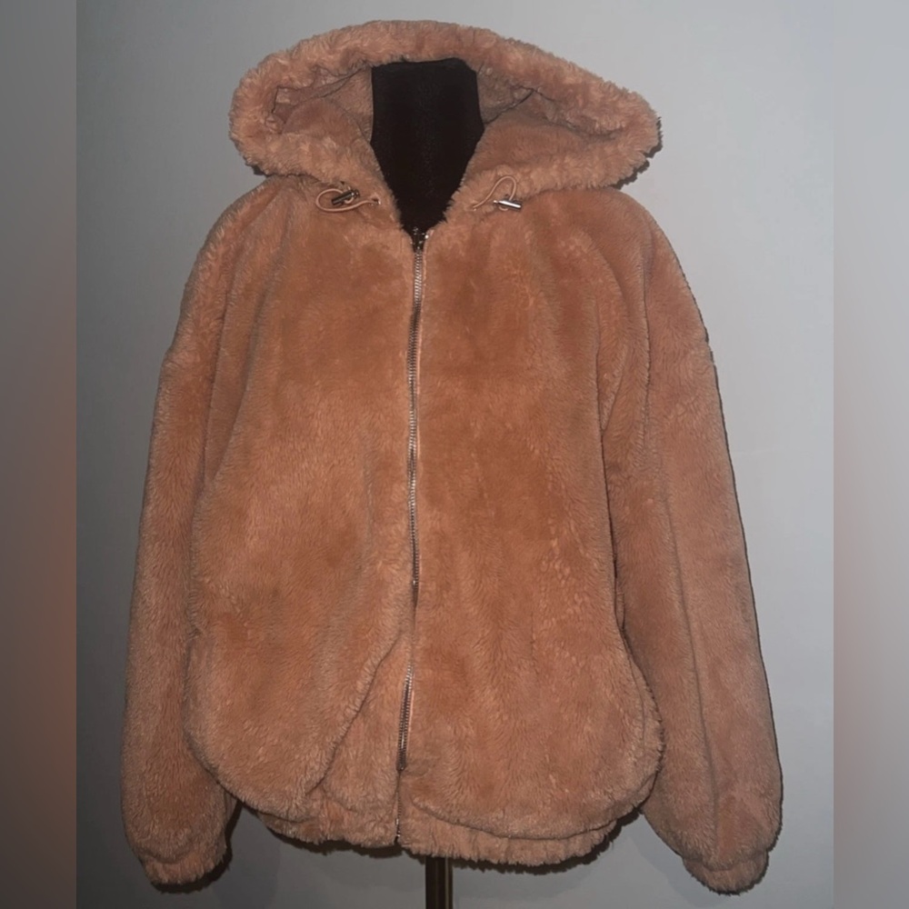 Cozy Coral Teddy Jacket